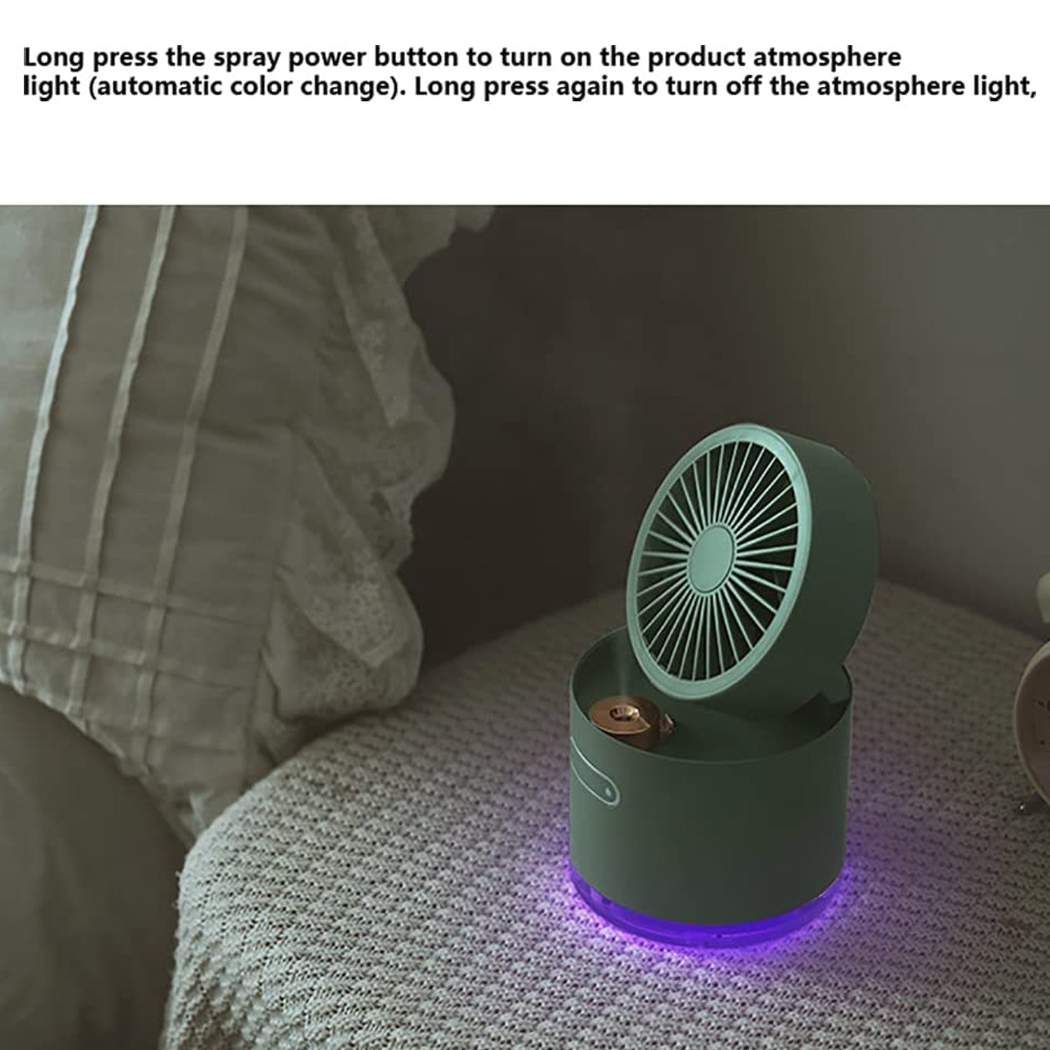 7615 Mini Desktop Cooling Fan, Automatic Shaking Head Rotating Spray humidifier Fan Water Cooling Small Fan Desktop Mini air Conditioning Fan with Small Water Tank DeoDap 7615 Mini Desktop Cooling Fan, Automatic Shaking Head Rotating Spray humidifier Fan Water Cooling Small Fan Desktop Mini air Conditioning Fan with Small Water Tank DeoDap